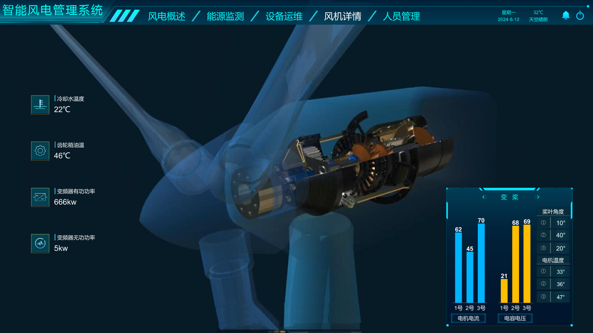 智能风电数字孪生管理系统