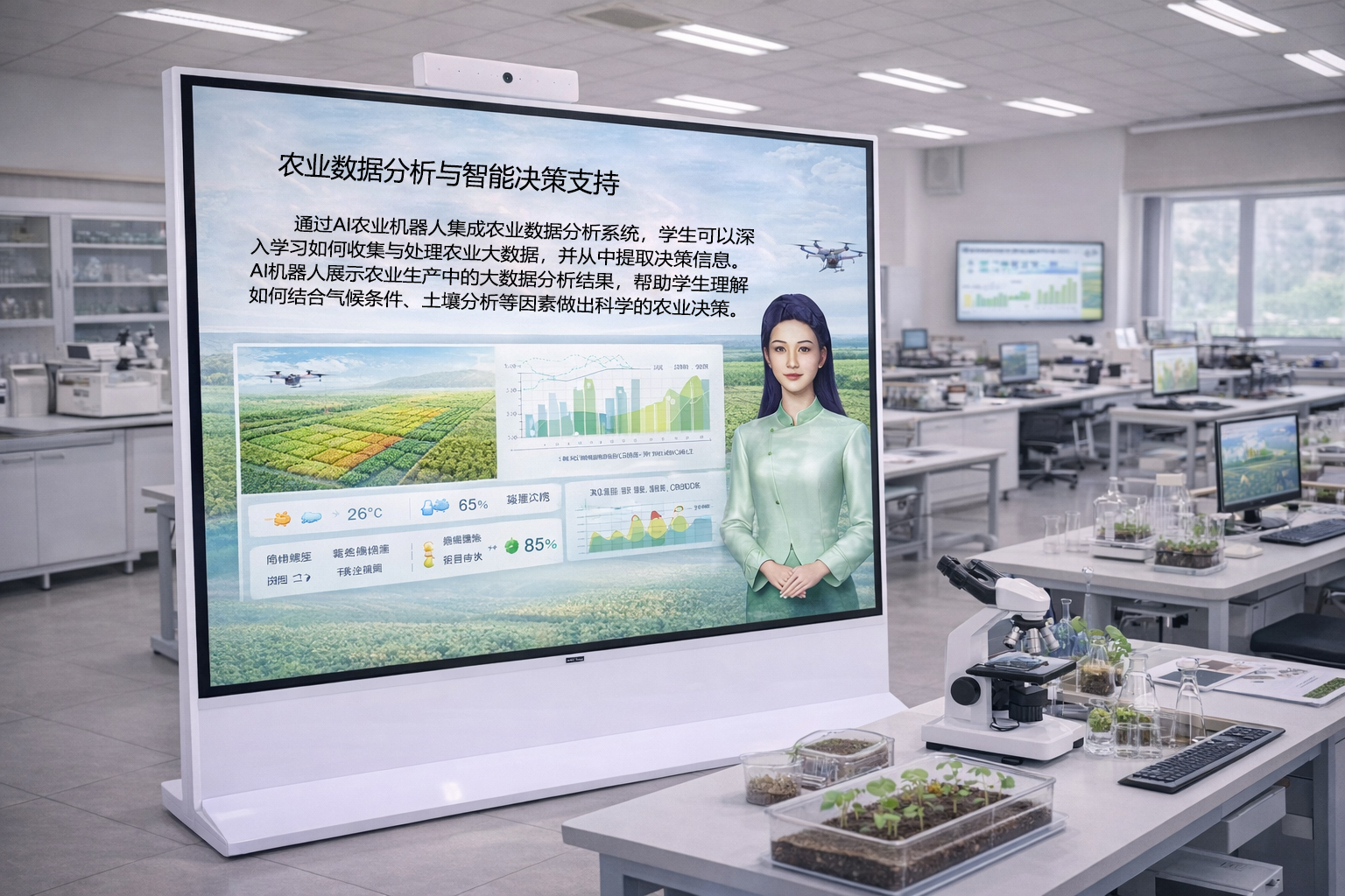 农业 AI 智能教学机器人