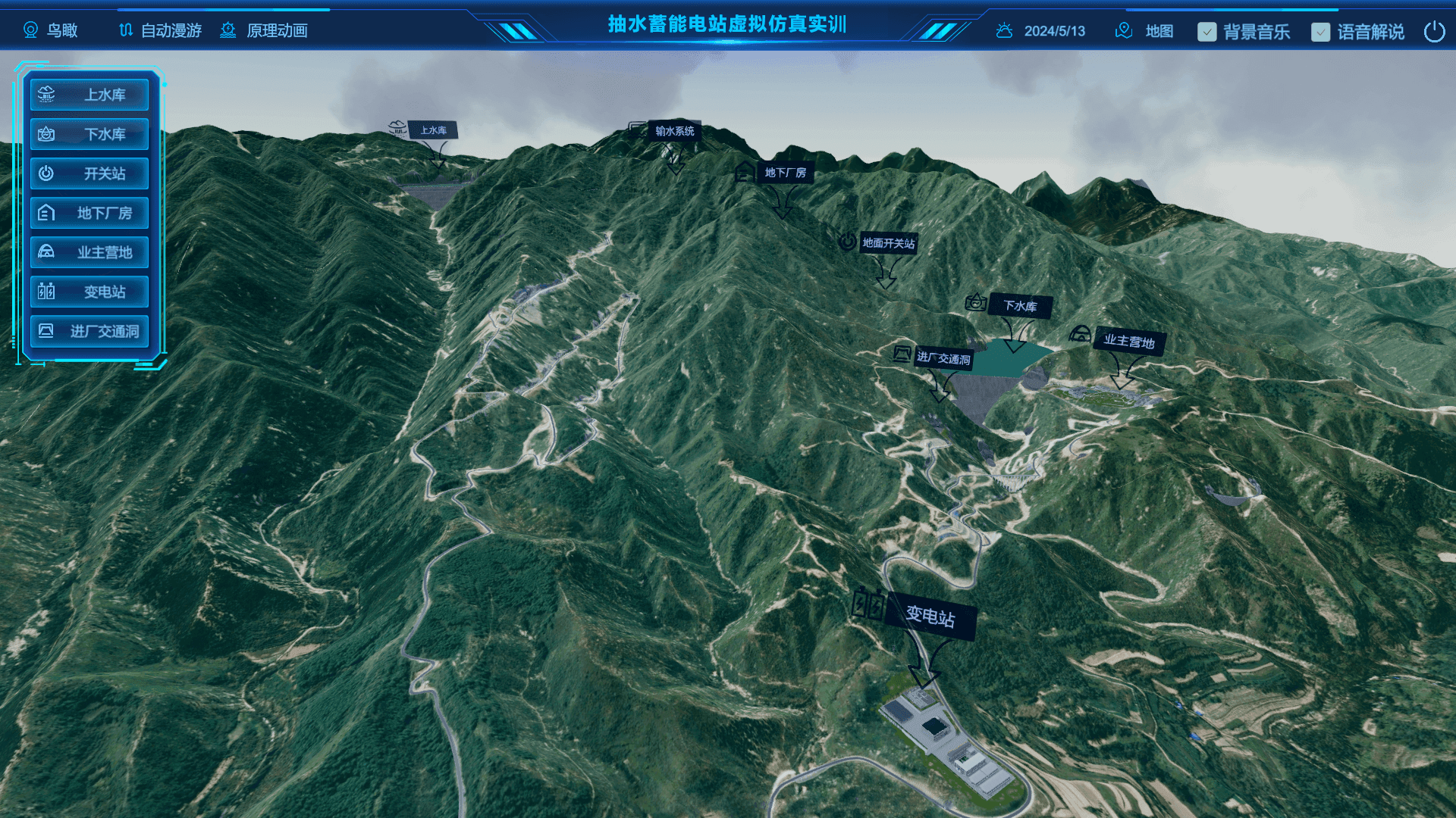 抽水蓄能电站虚拟仿真实训