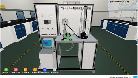 二氧化碳PVT曲线测定虚拟仿真系统